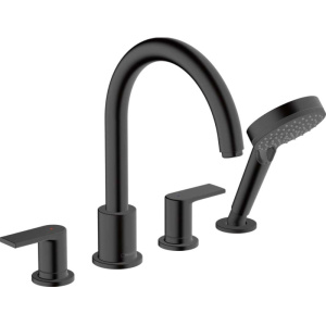 Комплект смеситель на борт ванны и скрытая часть Hansgrohe Vernis Shape 71459670S