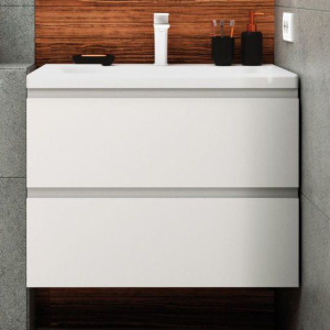 Тумба с раковиной Art&Max Bianchi 75, подвесная, белый глянец Тумба с раковиной Art&Max Bianchi 75, подвесная, белый глянец