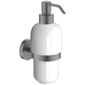 Дозатор для жидкого мыла Aquatek AQ4605BGM оружейная сталь