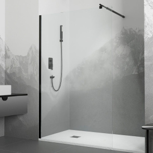 Душевая перегородка RGW Walk In WA-002B 120х195, профиль черный