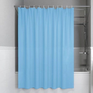 Штора для ванной IDDIS Base BS06P18i11 180х200, голубая