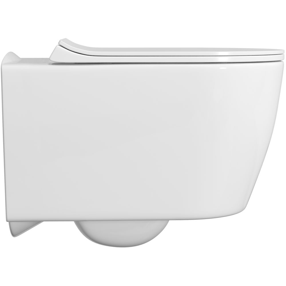 Купить Унитаз подвесной STWORKI Ноттвиль SETK3104-2616 безободковый, с микролифтом, белый в Москве с доставкой Унитаз подвесной STWORKI Ноттвиль SETK3104-2616 безободковый, с микролифтом, белый