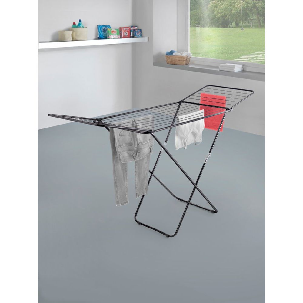 Купить Сушилка для белья Metaltex Vulcano Black 40.75.02-032 черная в Москве с доставкой Сушилка для белья Metaltex Vulcano Black 40.75.02-032 черная