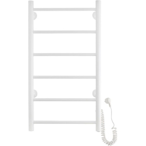 Полотенцесушитель электрический Domoterm Аврора DMT 109-6 40х80, белый, R Полотенцесушитель электрический Domoterm Аврора DMT 109-6 40х80, белый, R