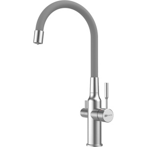Смеситель для кухни Lemark Expert LM5083S-Gray сталь, серый
