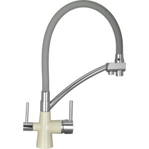 Смеситель для кухни Wisent W4855-19-9 бежевый, серый