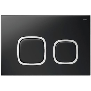Кнопка смыва IDDIS Unifix UNI04BCi77 004, черная матовая