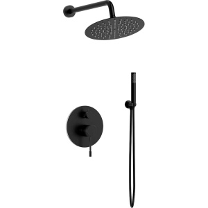 Душевой комплект Vincea Desire VSFW-1D1MB С ВНУТРЕННЕЙ ЧАСТЬЮ, черный матовый