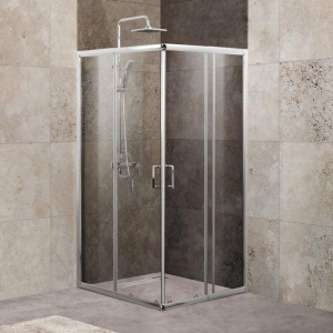 Душевой уголок BelBagno Unique A-2-75/90-C-Cr стекло прозрачное