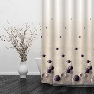 Штора для ванной Dasch Сад камней 180х180 Штора для ванной Dasch Сад камней 180х180