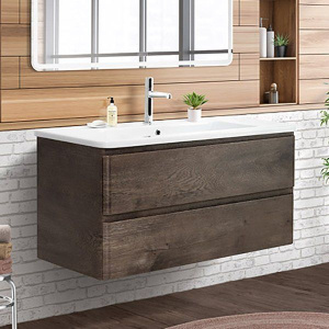 Тумба с раковиной BelBagno Albano-Cer 105 подвесная, robere nature grigio Тумба с раковиной BelBagno Albano-Cer 105 подвесная, robere nature grigio