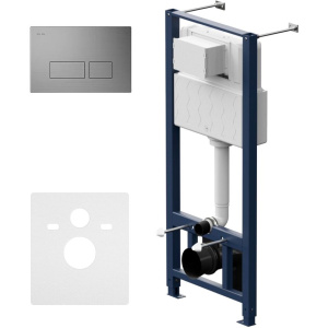 Система инсталляции для унитазов AM.PM Pro I012704.7031 с клавишей Pro S, матовый никель