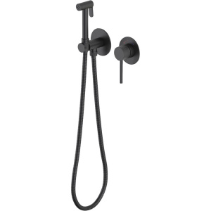 Гигиенический душ Timo Saona 2339/03SM со смесителем, С ВНУТРЕННЕЙ ЧАСТЬЮ, с защитой от ожогов, матовый черный