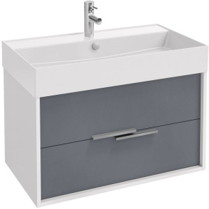Тумба под раковину Jacob Delafon Vivienne 80 EB1667-J5-J54 серая, белая