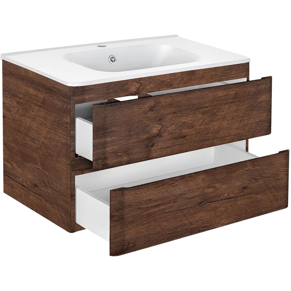 Купить Мебель для ванной Vincea Vico 80 темный дуб в Москве с доставкой Мебель для ванной Vincea Vico 80 темный дуб