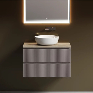 Тумба с раковиной Sancos Snob T 80 см, doha soft, столешница бежевая, раковина CN6013 Тумба с раковиной Sancos Snob T 80 см, doha soft, столешница бежевая, раковина CN6013