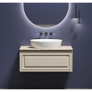 Тумба с раковиной Sancos Very 100 см, beige soft, столешница бежевая, раковина CN5018 Тумба с раковиной Sancos Very 100 см, beige soft, столешница бежевая, раковина CN5018