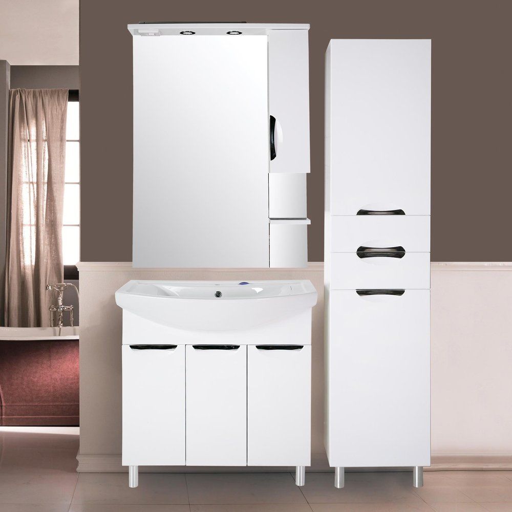 Мебель для ванной ASB-Mebel Мессина 80, с дверками Мебель для ванной ASB-Mebel Мессина 80, с дверками