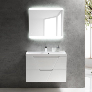 Мебель для ванной BelBagno Vittoria 90 подвесная, bianco lucido, белая глянцевая раковина