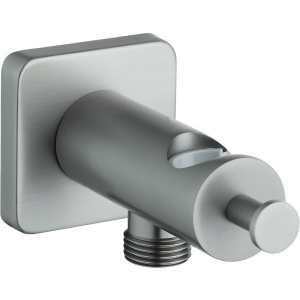 Шланговое подключение Lemark LM3785GM с держателем для душа, графит