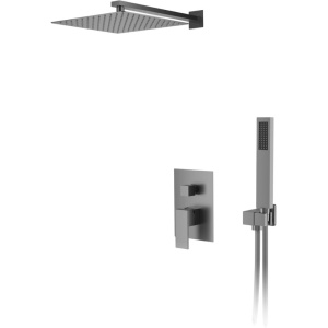 Душевой комплект D&K Bayern.Liszt DA1515706A04 С ВНУТРЕННЕЙ ЧАСТЬЮ, серый графит