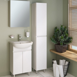 Шкаф-пенал Runo Лада белый