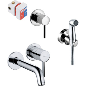 Комплект Гигиенический душ Kludi Bozz 389990576 со смесителем, С ВНУТРЕННЕЙ ЧАСТЬЮ + Смеситель 382440576 хром Комплект Гигиенический душ Kludi Bozz 389990576 со смесителем, С ВНУТРЕННЕЙ ЧАСТЬЮ + Смеситель 382440576 хром