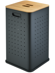 Корзина для белья Черный матовый WeltWasser NANSY BL 55L (10000013377)