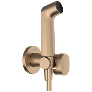 Гигиенический душ со смесителем Hansgrohe Bidette 29232140 бронза