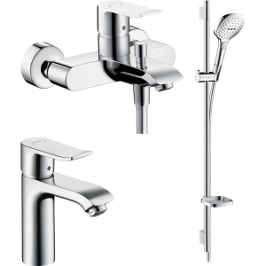 Комплект для ванной Hansgrohe Metris 31080000 + Metris 31480000 + душевой гарнитур Raindance Select E 120 26621400 Комплект для ванной Hansgrohe Metris 31080000 + Metris 31480000 + душевой гарнитур Raindance Select E 120 26621400