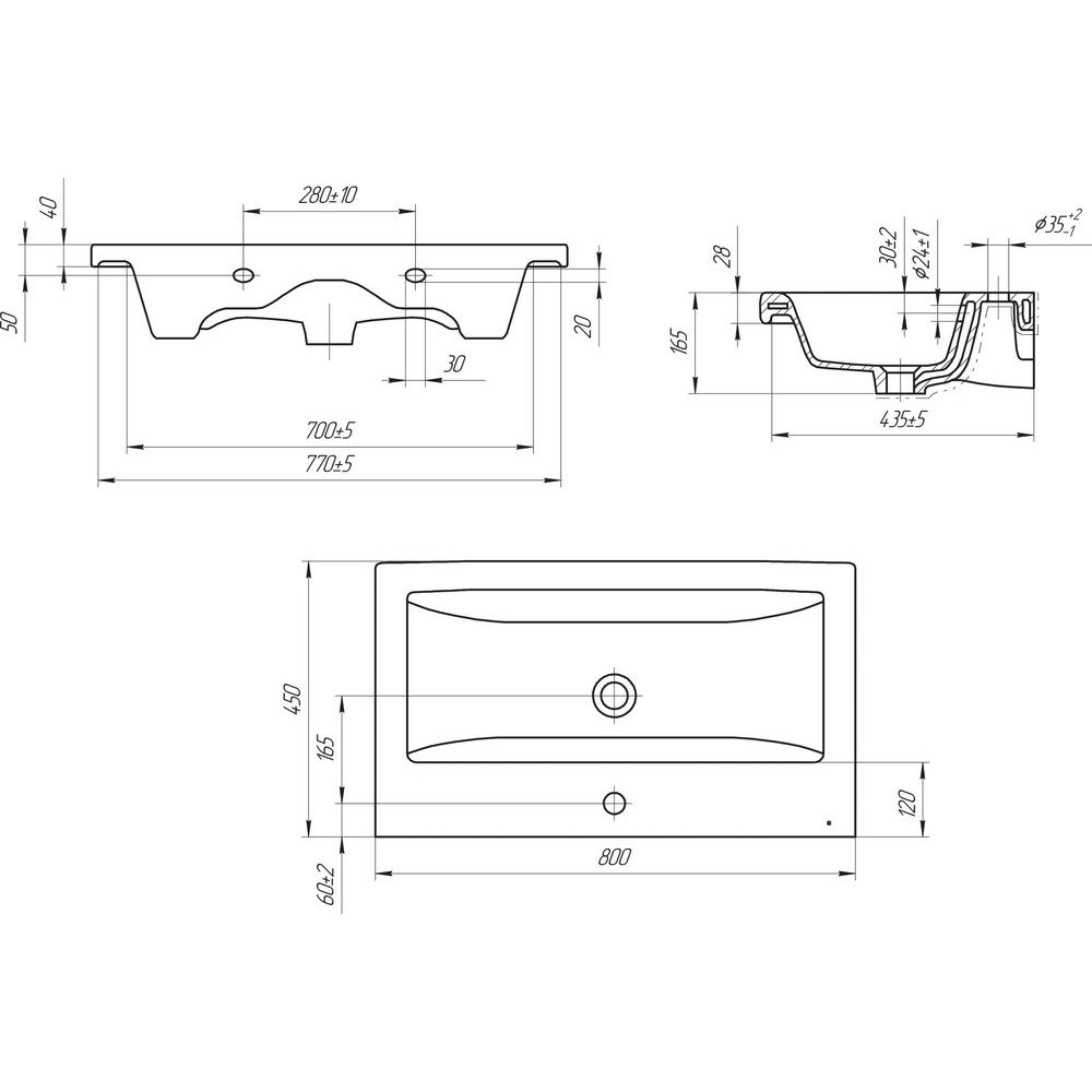 Купить Мебель для ванной STWORKI Копенгаген 80 белая со светлой столешницей, с раковиной Moduo 50 Square в Москве с доставкой Мебель для ванной STWORKI Копенгаген 80 белая со светлой столешницей, с раковиной Moduo 50 Square