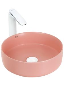 Раковина накладная матовая розовая 355х355х120 WeltWasser ELBACH 3134 MP (10000004515)