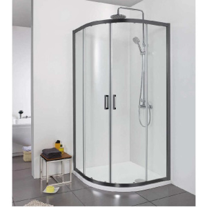 Душевой уголок Aquatek 80x80 AQ ARI RO 08020BL черный матовый