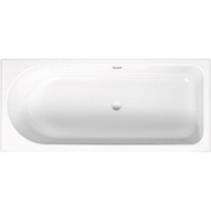 Стальная ванна Bette BetteOcean AR Plus 170x75 см, с ножками, перелив сзади, с самоочищающимся покрытием, с антискользящим покрытием, с шумоизоляцией