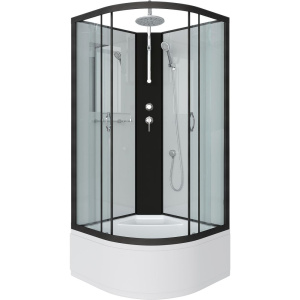 Душевая кабина Niagara Classic NG-6708-14BKT 90x90 см, без крыши, с тропическим душем