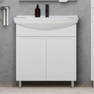 Тумба с раковиной SanStar Bianca 75