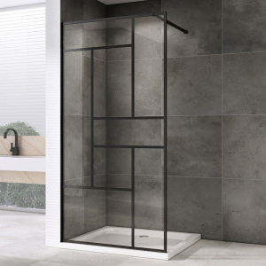 Душевая перегородка Abber Immer Offen AG63100B 100 см, профиль черный, стекло прозрачное Душевая перегородка Abber Immer Offen AG63100B 100 см, профиль черный, стекло прозрачное