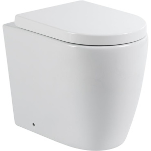 Унитаз приставной BelBagno Marino BB105CBR безободковый, крышка BB105SC с микролифтом