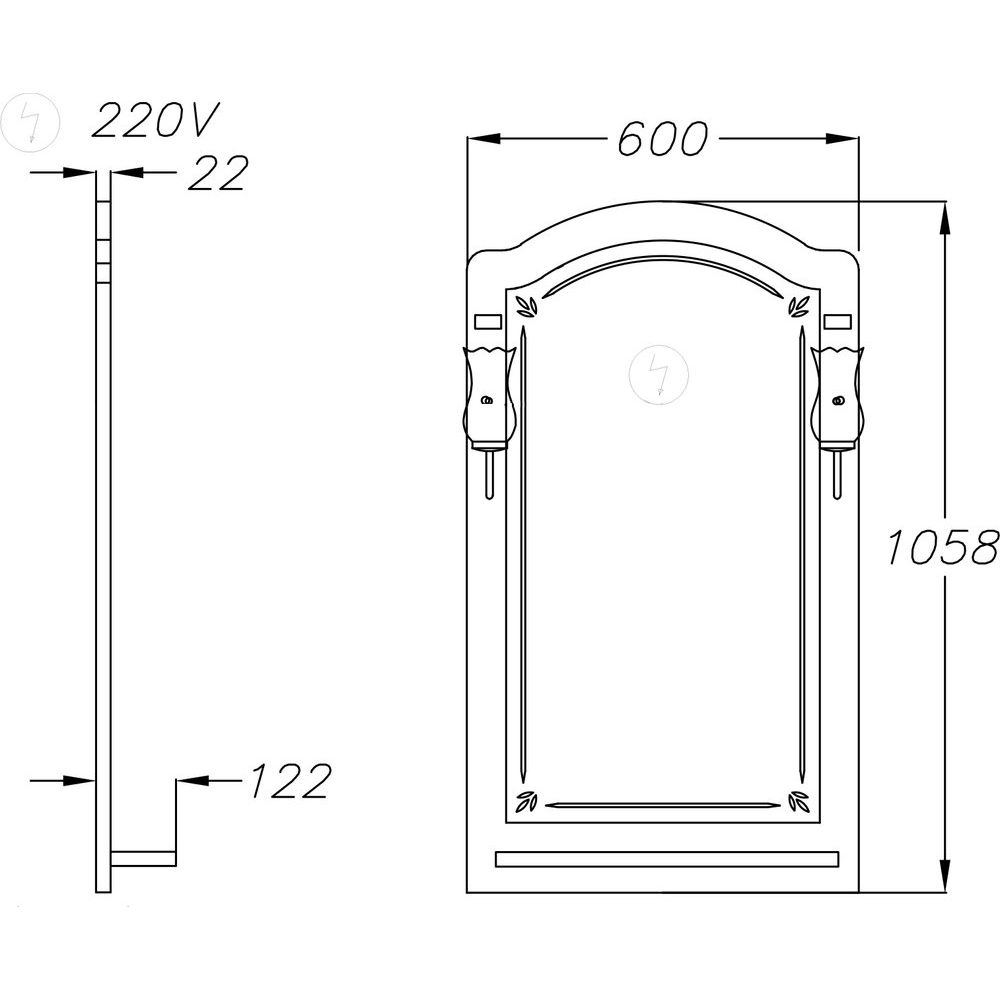 Купить Мебель для ванной Opadiris Лоренцо 60 светлый орех в Москве с доставкой Мебель для ванной Opadiris Лоренцо 60 светлый орех