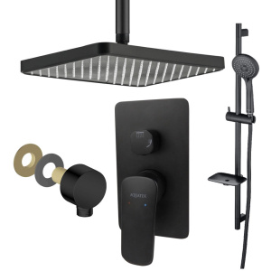 Душевая система Aquatek Вега AQ1075MB черный Душевая система Aquatek Вега AQ1075MB черный