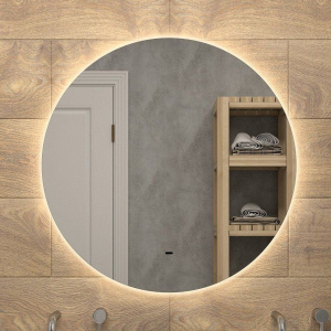 Зеркало круглое Art&Max Sanremo 100 с теплой подсветкой