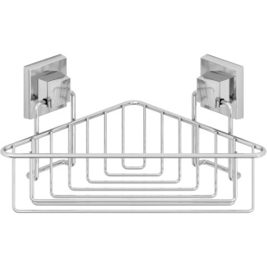 Полка Tekno-tel EF251 угловая, самоклеящаяся, хром