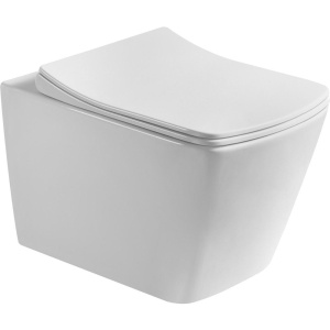 Унитаз подвесной Art&Max Techno AM9310CHR/SC безободковый, с микролифтом, белый