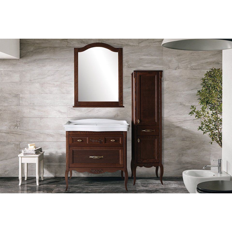 Купить Мебель для ванной ASB-Woodline Модерн 85 антикварный орех в Москве с доставкой Мебель для ванной ASB-Woodline Модерн 85 антикварный орех