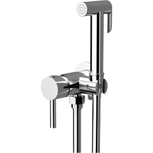 Гигиенический душ Raiber Graceful RP-009 со смесителем, С ВНУТРЕННЕЙ ЧАСТЬЮ, хром
