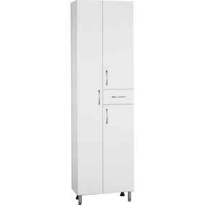 Шкаф-пенал Style Line Эко Стандарт 54 с бельевой корзиной, белый