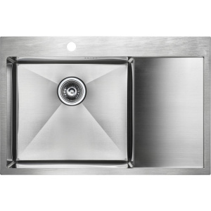 Мойка кухонная Paulmark Kroner PM217851-BSL брашированная нержавеющая сталь L