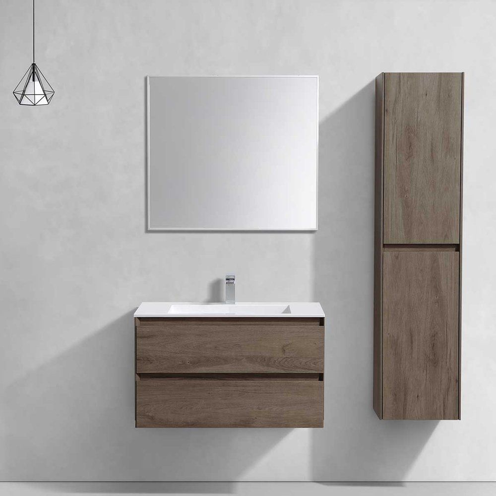 Купить Мебель для ванной Vincea Luka 80 2 ящика, темный дуб в Москве с доставкой Мебель для ванной Vincea Luka 80 2 ящика, темный дуб