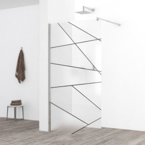 Душевая перегородка Ceruttispa Pick T120 120 см, профиль хром