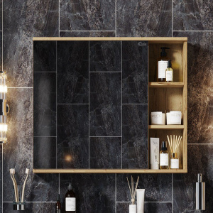 Зеркало-шкаф Onika Легран У 80 дуб галифакс Зеркало-шкаф Onika Легран У 80 дуб галифакс